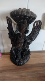 Heel oud houten beeld garoeda, Ophalen of Verzenden, Gebruikt