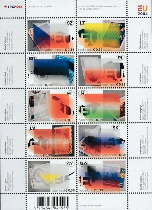 2004 Vel Uitbreiding EU Postfris., Postzegels en Munten, Postzegels | Nederland, Postfris, Verzenden