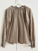 Leuke bruine blouse By Bar gouddraad maat small s, By bar, Bruin, Verzenden, Zo goed als nieuw