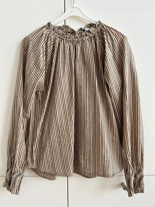 Leuke bruine blouse By Bar gouddraad maat small s, Kleding | Dames, Blouses en Tunieken, Zo goed als nieuw, Maat 36 (S), Bruin