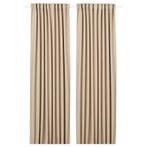 IKEA Annakajsa Gordijnen - Beige - 3 Paar (6 Stuks), Huis en Inrichting, Stoffering | Gordijnen en Lamellen, Gebruikt, 100 tot 150 cm