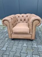 Nieuwe Chesterfield club fauteuil crème/ taupe + BEZORGING!!