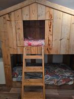 Steigerhouten 2-persoonsbed, Ophalen, Gebruikt, Stapelbed