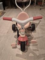 Driewieler met duwstok Smoby roze, Fietsen en Brommers, Fietsen | Driewielers, Ophalen, Zo goed als nieuw, Smoby, Duwstang