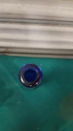 vaas blauw glas, fles20 cl, Ophalen of Verzenden