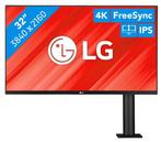 LG 32UK580-B 31.5" 4K Ergo Monitor - Zo goed als nieuw!, Computers en Software, Monitoren, Hoofdtelefoonaansluiting, VA, DisplayPort