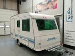 Adria Unica 390 DB incl. stapelbed ! en voortent € 4250.-, Luifel, Standaardzit, Bedrijf, Dwarsbed