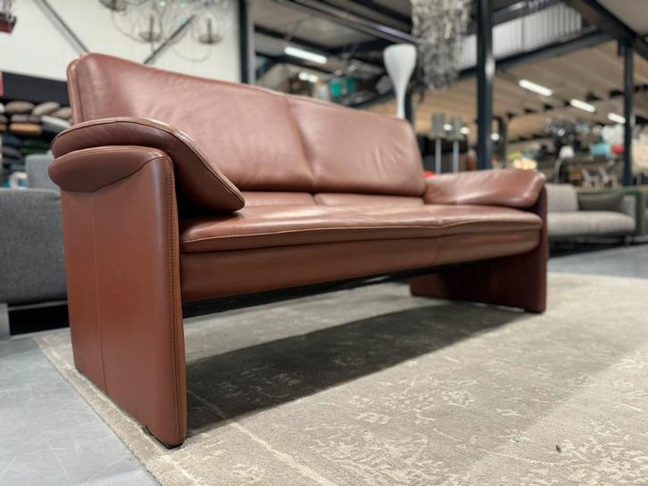 Als nieuw Leolux Catalpa 2,5 Zits bank Raffino Leer Design, Huis en Inrichting, Banken | Bankstellen, Zo goed als nieuw, Tweepersoons