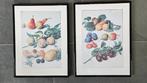 2x poster fruit ingelijst, Ophalen, Minder dan 50 cm, Gebruikt, Foto of Poster