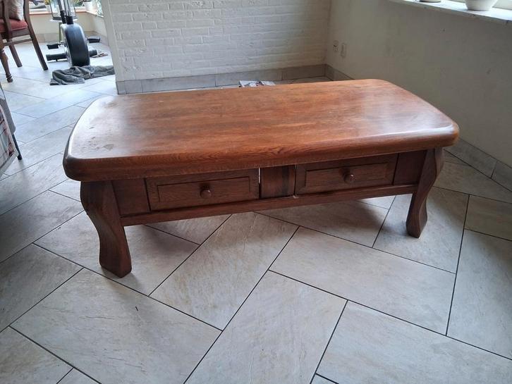 Vierkante Salontafel met Lades, Huis en Inrichting, Tafels | Salontafels, Minder dan 50 cm, 50 tot 100 cm, 50 tot 100 cm, Vierkant