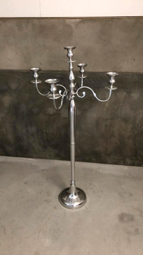 Vloer kandelaar 145 cm hoog., Antiek en Kunst, Antiek | Kandelaars, Overige materialen, Ophalen