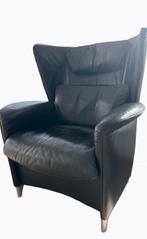 DeSede DS23 zwart leren design fauteuil., Huis en Inrichting, Fauteuils, Ophalen, Gebruikt, DeSede DS, Zwitsers klasse product, leer, design.
