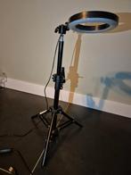 LED ringlamp statief, Audio, Tv en Foto, Fotografie | Fotostudio en Toebehoren, Ophalen of Verzenden, Zo goed als nieuw, Lamp of Flitsset