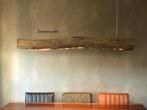 hanglamp ledstrip | boomstam hanglamp | houten lamp, Huis en Inrichting, Lampen | Hanglampen, Ophalen of Verzenden, Nieuw, Minder dan 50 cm