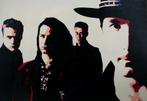 U2 schilderij. Ierse rockband / Bono. Handgemaakt portret., Ophalen