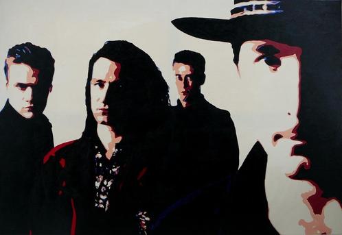 U2 schilderij. Ierse rockband / Bono. Handgemaakt portret., Antiek en Kunst, Kunst | Schilderijen | Modern, Ophalen