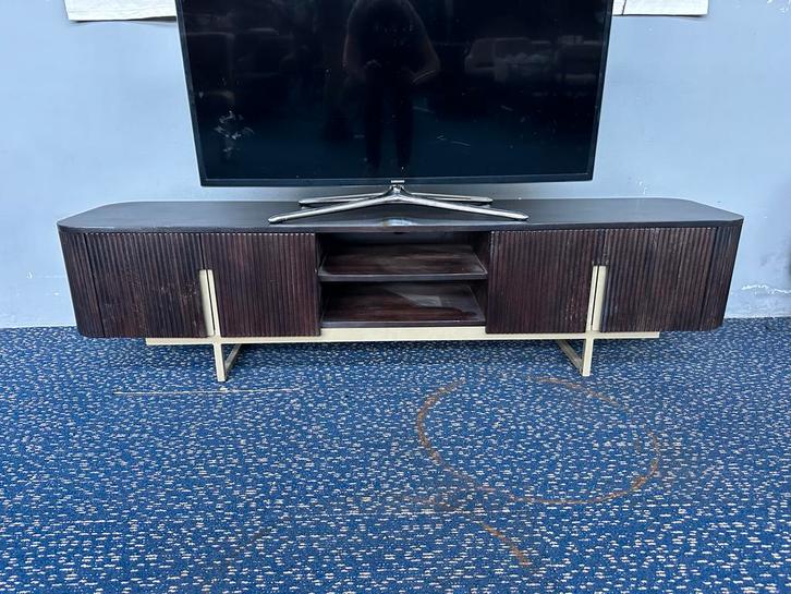 Nieuw Cambridge TV-meubel 180cm Mangohout Walnut, Huis en Inrichting, Kasten | Televisiemeubels, Nieuw, Minder dan 100 cm, 150 tot 200 cm