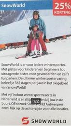 SnowWorld 25% kortingsbon, Drie personen of meer, Kortingsbon, Overige typen