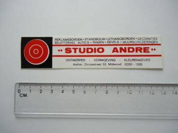sticker Studio Andre reclame midwoud retro medemblik
