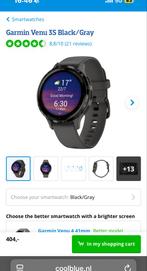 Garmin Venu 3S - smartwatch, Sieraden, Tassen en Uiterlijk, Smartwatches, Ophalen, Afstand, Zwart, Nieuw