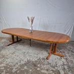 XXXXL 316cm! Vintage verlengbare Deense eettafel jaren 60, Ophalen, Gebruikt, 100 tot 150 cm, 200 cm of meer