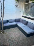Zwart-grijze loungeset van de Blokker,  zit perfect., Tuin en Terras, Tuinsets en Loungesets, Ophalen, Gebruikt