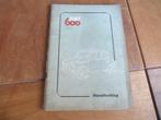 Instructieboek Fiat 600 1956, zeldzaam en mooi!, Ophalen of Verzenden