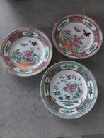 3 Chinese Famille Rose oude schoteltjes, Antiek en Kunst, Antiek | Porselein, Ophalen of Verzenden