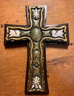 Vintage Houten Kruis Zarebki Mexico 31,5  33.5 cm, Ophalen