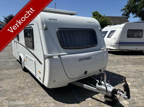 Eriba 470 Feeling Luifel,mover,Fietsenrek,12v pakket, Caravans en Kamperen, Caravans, 1000 - 1250 kg, Eriba, 6 tot 7 meter