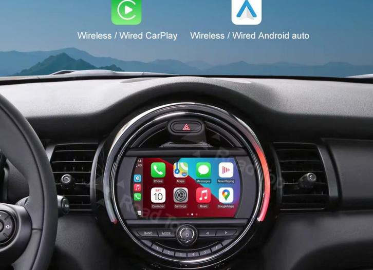 Apple Carplay Android Auto voor Mini R55-58, R60-61, F54-56, Auto diversen, Autonavigatie, Nieuw, Ophalen of Verzenden