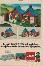 retro reclame 1980 Lego stratenplaten & vakantiehuisje, Verzamelen, Retro, Verzenden, Overige typen
