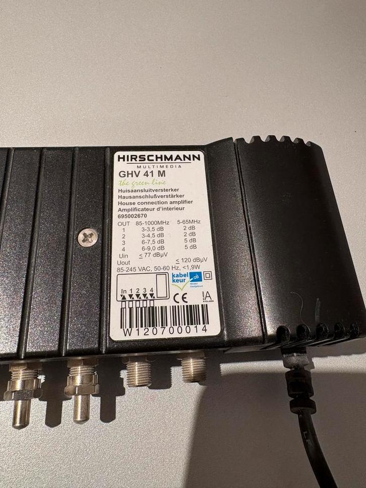 Hirschmann GHV 41 M Kabelversterker, Audio, Tv en Foto, Televisie-accessoires, Zo goed als nieuw, Ophalen
