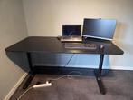IKEA bureau BEKANT zwart, Huis en Inrichting, Bureaus, Ophalen, In hoogte verstelbaar, Zo goed als nieuw, Bureau