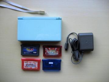 Nintendo DS Lite Japan + 3 Pokémon GBA Games getest/werkend beschikbaar voor biedingen