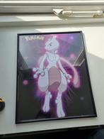 Pokemon mewtwo poster + leist lengte 50cm breedte 40cm, Zo goed als nieuw, Ophalen