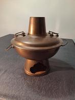 Antieke traditionele koperen Chinese fondue, Ophalen of Verzenden