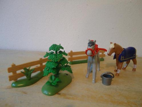 Leuke set paarden in de wei Playmobil 4188, Kinderen en Baby's, Speelgoed | Playmobil, Zo goed als nieuw, Complete set, Ophalen of Verzenden