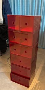 Set Kallax inzet lades Ikea rood - verschillende maten, Ophalen, Minder dan 50 cm, Zo goed als nieuw, Minder dan 100 cm