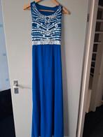 Zgan blauw/paarse gala jurk. Pailletten, Galajurk, Blauw, Ophalen of Verzenden, Zo goed als nieuw