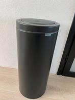 Brabantia touch  bin prullenak matt black., Huis en Inrichting, 50 tot 75 cm, 40 liter of meer, Ophalen of Verzenden, Zo goed als nieuw
