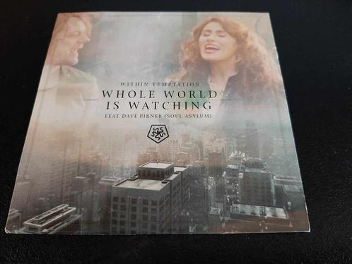 Within Temptation: Whole world is watching (UK Promo)!, Cd's en Dvd's, Cd Singles, Gebruikt, Rock en Metal, 1 single, Ophalen of Verzenden