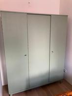 Hippe Vintage Kledingkast | saliegroen | 140cm breed, Ophalen, 100 tot 150 cm, Met hangruimte, Zo goed als nieuw
