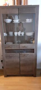 Vitrine kast, dressoir, t.v meubel, 2 zits bank en nachtkast, Ophalen
