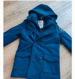 Blauwe schippersjas winterjas maat 134 140 mexx met capuchon, Ophalen of Verzenden, Jongen, Jas
