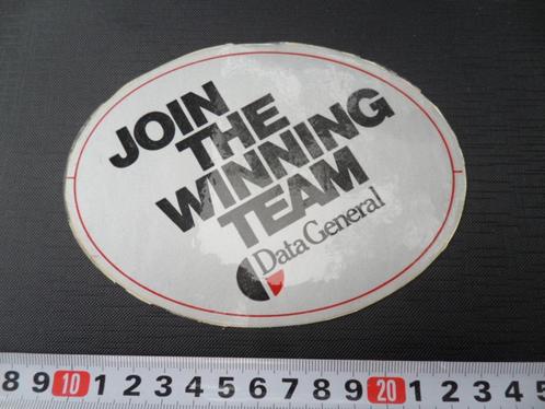 stickers Join the winning team DATA GENERAL, Hobby en Vrije tijd, Stickers en Plaatjes, Nieuw, Meerdere stickers, Ophalen