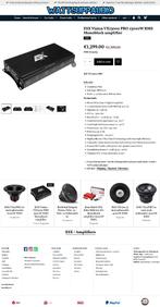 ESX Vision VX13000 PRO 13000W RMS Monoblok versterker, Auto diversen, Autospeakers, Audio Design, Nieuw, Am Breilingsweg 3, 76709 Kronau, Duitsland