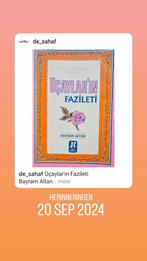 Ucaylarin Fazileti; Bayram Altan, Verzenden, Gelezen
