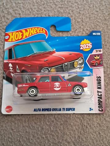 Hot Wheels Alfa Romeo GiuliaTI Super nieuw in verpakking  beschikbaar voor biedingen