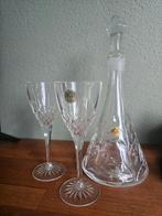 Kristallen karaf met 2 glazen - RCR Cristallo, Antiek en Kunst, Antiek | Glas en Kristal, Ophalen of Verzenden